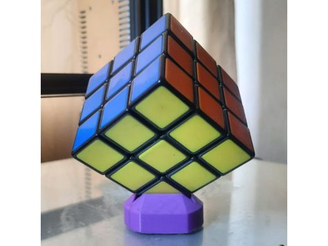 Soporte cubo rubik by CRBLOGS - Thingiverse 3d Modelle, 3d Printer, Origami, Design