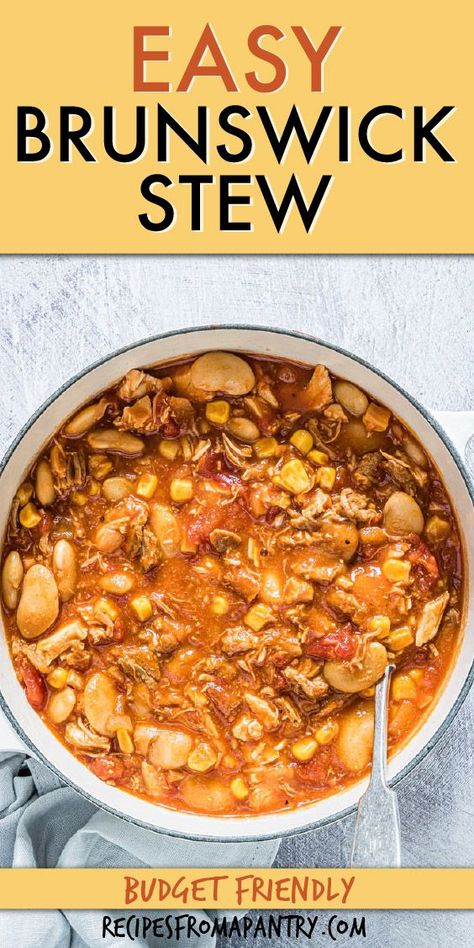 Quick And Easy Brunswick Stew, Quick Brunswick Stew, How To Make Brunswick Stew, Brunswick Stew Paula Dean, Slow Cooker Brunswick Stew, Easy Brunswick Stew Recipe From Cans, Easy Brunswick Stew Recipe Crock Pots, Brunswick Stew Instant Pot, Instant Pot Brunswick Stew