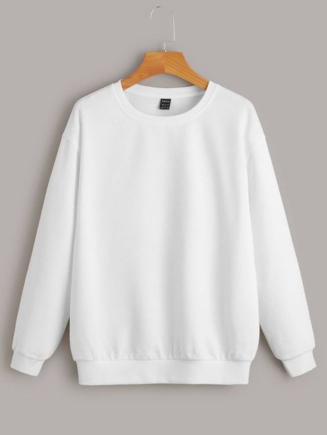 When soft comfort is what you seek, the Gildan Adult Fleece Crewneck Sweatshirt is what you need. White Sweatshirt Outfit, Plain White Sweatshirt, Crewneck Outfit, Blank Sweatshirts, Drop Shoulder Sweatshirt, Plain Sweaters, Plain Sweatshirt, Plain Outfits, Women Sweatshirts