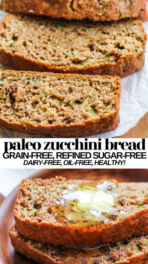 Sugar Free Quick Breads, Zucchini Apple Bread, Sugar Free Zucchini Bread, Paleo Zucchini Bread, Healthy Zucchini Bread, Zucchini Bread Muffins, Gluten Free Zucchini Bread, Applesauce Bread, Paleo Zucchini