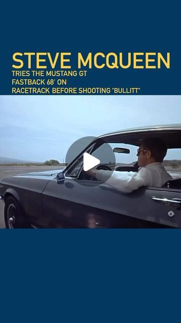 TheBelgiantleman on Instagram: "#stevemcqueen tries the #mustang #gtfastback #1968 on a racetrack before the shooting of #bullitt . The funniest part of that movie is the chase because it was recorded without any authorisation of the city of #sanfrancisco , they used a green #vw #beetle that you can see during the #carchase to "prevent" them (the Charger and the Mustang driven by Mcqueen) if any car was coming "on the road" of the cars during the shooting. #frankbullitt #mcqueen #bisset #jaquelinebisset #ford #dodge #dodgecharger" Steve Mcqueen Cars, Steve Mcqueen Bullitt, Mustang Sally, The Chase, Man Cave Garage, Steve Mcqueen, Vw Beetle, Mustang Gt, Dodge Charger