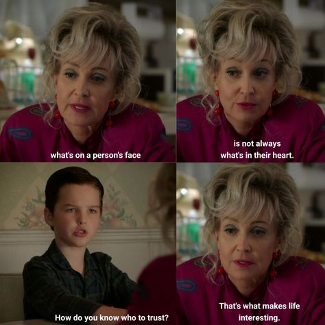 Young Sheldon Meemaw, Young Sheldon Quotes, Sheldon Quotes, Big Bang Theory Memes, Missy Cooper, Big Bang Theory Quotes, Big Bang Theory Funny, Poems Deep, Annie Potts