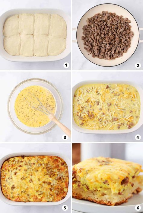 5 Ingredient Breakfast Casserole With Biscuits, Christmas Breakfast Casserole With Canned Biscuits, Christmas Breakfast Casserole Biscuits, Breakfast Bake Biscuit, Tilted Egg Biscuit Bake, Sausage Casserole With Biscuits, Pillsbury Biscuit Egg Casserole, Breakfast Casserole Quick, Sausage Egg Biscuit Breakfast Casserole