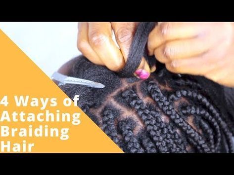 How To Attach Braiding Hair, Afro Loki, African American Hair Growth, Glamour Hairstyles, How To Make Braids, Box Braids Tutorial, Hair Threading, Hair Without Heat, Big Box Braids Hairstyles