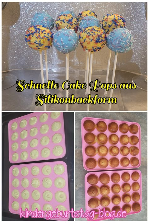 Cake Pops aus Silikonbackform Cake Pops Maker, Cake Pops Diy, Fancy Cake Pops, Diy Cake Pops, Cake Pop Maker, American Cake, Nutella Cake, Cupcake Muffins, Fancy Cakes