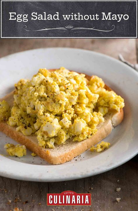 Egg Salad Without Mayo, Boiled Egg Sandwich, Egg Salad Recipe Easy, Egg Salad Recipe Healthy, Egg Sandwich Recipe, Egg Salad Sandwich Recipe, Healthy Egg Salad, Easy Egg Salad, Egg Salad Sandwiches