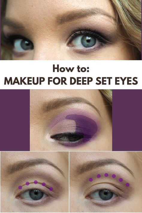 How to do makeup for deep set and hooded eyes. #deepseteyes #hoodedeyes #howtomakeup #makeuptutorial #deepseteyesmakeup #hoodedeyesmakeup #beautyblog Mata Hooded, Deep Set Eyes Makeup, Makeup For Hooded Eyelids, Eye Makeup For Hooded Eyes, Teknik Makeup, Eyeshadow Techniques, Eyeshadow For Hooded Eyes, Applying Eyeshadow, Hooded Eye Makeup Tutorial