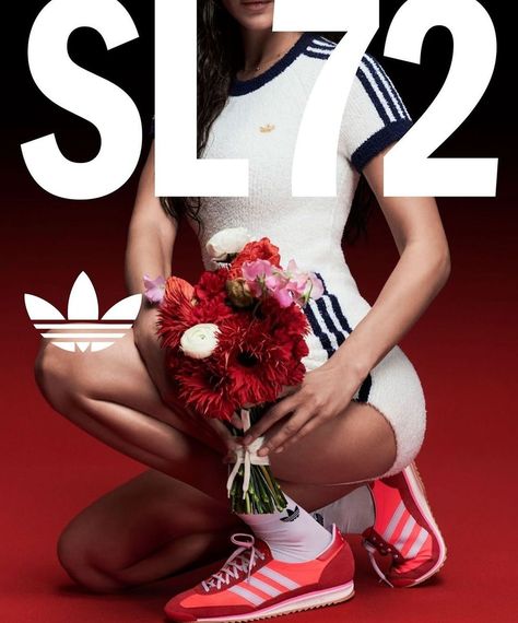 adidas has dropped bella hadid and pulled their ad campaign featuring her wearing retro sneakers inspired by the 1972 munich olympics. this move came just a few days after the campaign went live, following her pro-palestine stance. - #adidas #bellahadid #propalestine #fashionnews #bellahadidedit #bellahadidstyle #adidasoriginals #flawdforge #palestine Adidas Editorial, Editorial Concept, Adidas Ad, Adidas Sl 72, Bella Hadid Style, Retro Sneakers, Adidas X, Shoes Adidas, Road Running