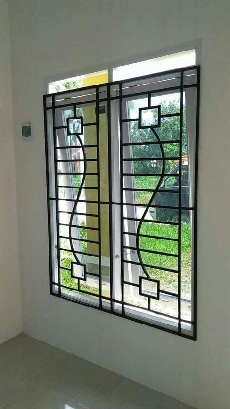 Windows Grill Design Modern, Steel Window Grill Design Modern, Windows Grill Design, Steel Grill Design, Iron Window Grill, Modern Window Design, Grill Designs, Window Grills, Modern Window Grill