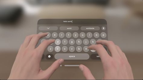 Anyone paying attention to Apple's Vision Pro headset unveiling at WWDC 2023 will have seen its virtual keyboard demo. The Apple Vision Pro, Microphone Icon, Eye Tracking, Virtual Keyboard, Vision Pro, Hand Gestures, Bluetooth Keyboard, Ui Elements, Cool Technology