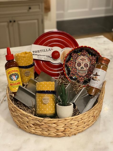 NestCustomBaskets - Etsy Canada Personalized Gifts For Christmas, Taco Kit Gift, Taco Basket Raffle, Taco Themed Gifts, Themed Gift Baskets Christmas, Taco Night Basket Ideas, Creative Raffle Baskets, Fun Gift Basket Ideas For Women, Taco Gift Ideas