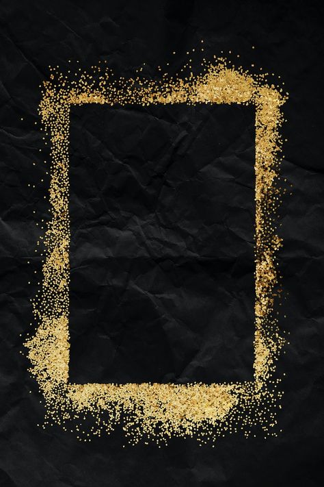 Frame Art Work, Black And Gold Frame Background, Black And Gold Aesthetic Background, Black And Gold Background Aesthetic, Paper Black, Black And Gold Background, Black And Gold Art, Black Paper Texture, Gold Texture Background