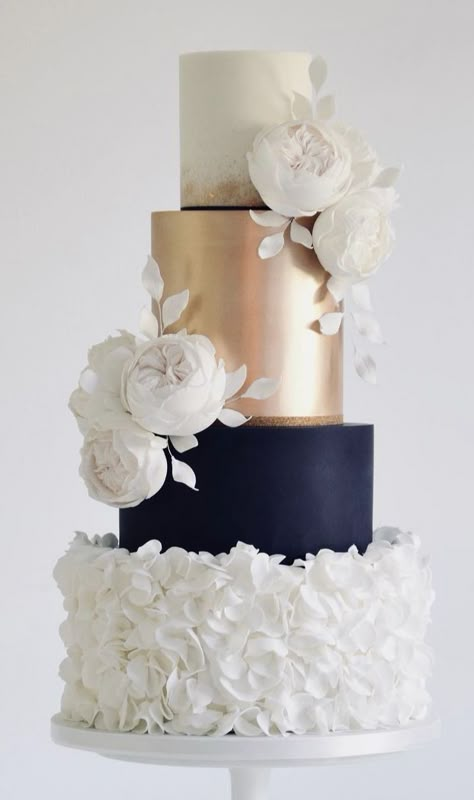 Black And Ivory Wedding Cake, White Black Gold Wedding Cake, Black White Gold Wedding Cake, Black White And Gold Wedding Cake, Burgundy Wedding Cake, Purple Wedding Cake, Black And White Wedding Cake, Spring Wedding Cake, Wedding Cakes Elegant