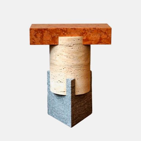 Corinthian Order, Bath Stool, Stone Blocks, Classical Architecture, Abstract Sculpture, Contemporary Decor, Contemporary House, Assemblage, Diy Furniture