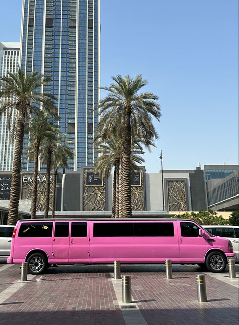 pink limo Pink Limousine, Pink Limo, Carnival Birthday Theme, Pink Cars, Miami Airport, Funny Twitter Posts, Exotic Vacations, Twitter Posts, Cool Picks