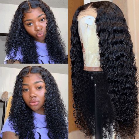 A lace front wig only has lace in the front half of the wig, to allow the wearers to part the hair any way he or she wants. You can get your lace front human hair wig instantly witha 4" moderate lace parting line wig or a very deep 6" lace parting line wig. 4x4 Lace Closure Wig, Closure Wigs, 100 Human Hair Wigs, Lace Hair, Lace Closure Wig, Human Hair Lace Wigs, Closure Wig, Frontal Wig, Hair Quality