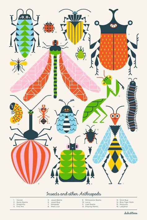 Learn From What You See: It All Starts With Inspiration — Smashing Magazine Illustration Design Graphique, Bug Art, Animal Illustrations, Insect Art, Affinity Designer, School Posters, Arte Sketchbook, Art Et Illustration, Bugs And Insects