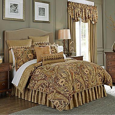 jcp | Croscill Classics® Ashton 4-pc. Comforter Set Paisley Bedding, Glam Bedroom Decor, Glam Bedroom, King Comforter Sets, Queen Comforter Sets, Queen Comforter, King Comforter, Comforter Set, Bedding Collections