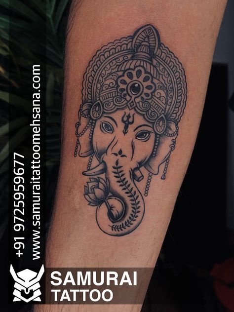 Vinayagar Tattoo Design, Bappa Tattoo Design, Bappa Tattoo, Lord Ganesh Tattoo, Ganesh Tattoo Design, Rudraksh Tattoo, Buddah Sleeve Tattoo, Ganpati Tattoo, Max Tattoo