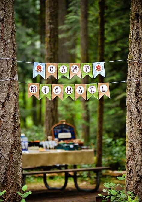 Adult Camping Party, Camping Party Decorations, Camping Theme Birthday Party, Camping Theme Birthday, Glamping Party, Camping Theme Party, Camping Birthday Party, Camping Parties, Camping Birthday