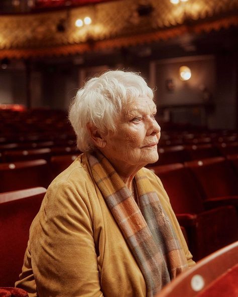 The wonderful legend that is Dame Judi Dench, photographed in the stalls at the Old Vic Theatre in London. Shot for those delightful folk at Channel 4. Thanks to the awesome @caroline_dearing_pictures #judidench #theoldvic Judi Dench, London Theatre, Channel 4, Here We Go Again, Donkeys, Fashion Icons, Style Icons, Character Art, Old Things