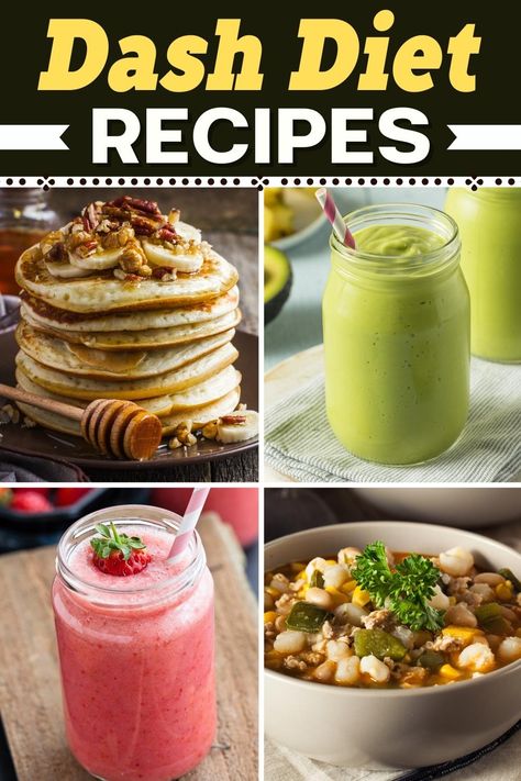 Dash Diet Smoothie Recipes, Dash Diet Recipes Dinner Simple, Dash Diet Dinner Recipes, Dash Diet Dinner, Vitamin Recipes, Tasty Dinner Recipes, Dash Diet Plan, Dash Recipes, Mini Recipes