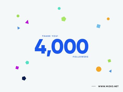 Celebrating 4,000 Dribbble Followers! by Michael Wong on Dribbble 4000 Followers, Ts 100, 100 Followers, Global Community, Creative Professional, Celebrities