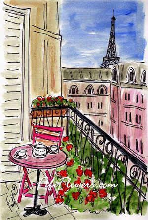 Art Parisien, Paris Illustration, Graffiti Artwork, Pink Chair, Paris Art, Arte Sketchbook, Art Et Illustration, Urban Sketching, The Eiffel Tower