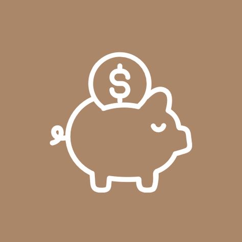 Cashapp Icon Aesthetic Beige, Brown Money Icon, Money App Icon Aesthetic, Bank App Icon Aesthetic, Bank Icon Aesthetic, Money Widget, Money Icon Aesthetic, Money App Icon, Bank App Icon