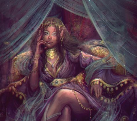 Queen Of Thieves, Elf Queen, Queen Drawing, Female Character Concept, Concept Art Character, Dnd Art, Fantasy Paintings, High Fantasy, Fantasy Romance