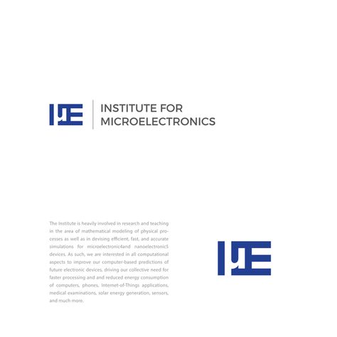 Design a logo for the Institute for Microelectronics, TU Wien by medj Institute Logo Design, Institute Logo, Typographic Logo Design, Hipster Logo, Typographic Logo, Logo Project, Geometric Logo, Research Institute, Vienna Austria