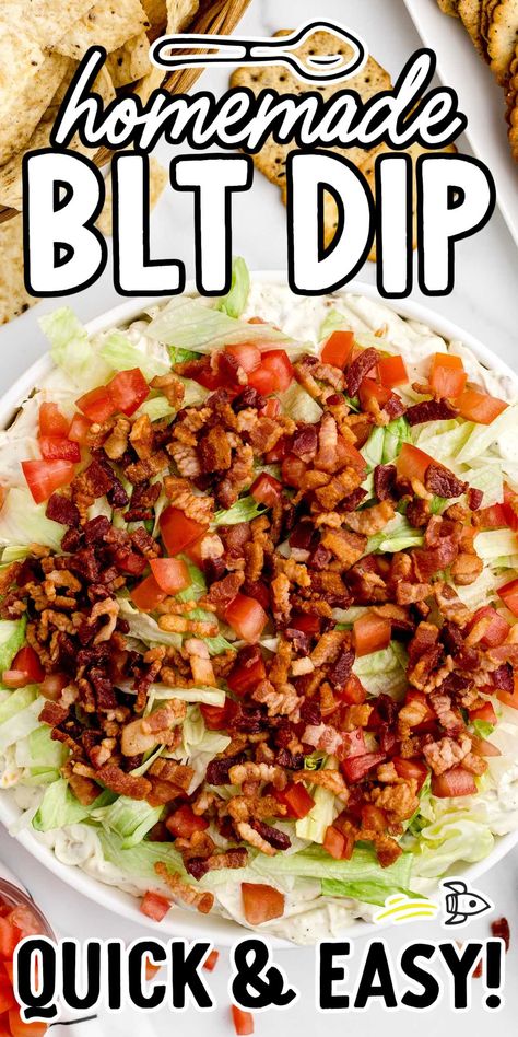 Blt Dip Recipe, Classic Blt Sandwich, Cold Dip Recipes, Blt Dip, Carb Sides, Crudite Platter, Hot Crab Dip, Cucumber Bites, Blt Sandwich