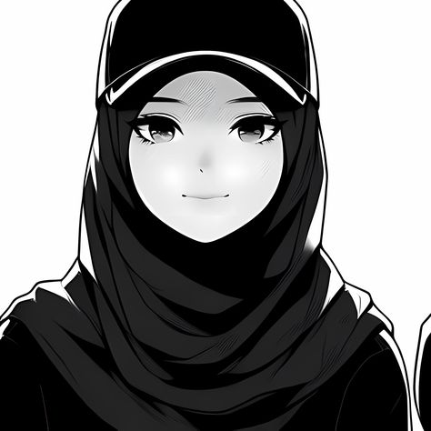 Hijabi Profile Picture Cartoon, Couple Pl, Foto Coupel, Hijab Pfp, Lockscreen Couple, Islamic Anime, Hijab Anime, Anime Hijab, Anime Picture Hd