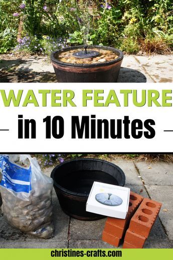 Solar Water Fountains Outdoor Diy, Solar Fountains Outdoor Diy, Solar Water Fountains Outdoor, Whiskey Barrel Fountain, Backyard Water Feature Diy, Water Fountains Outdoor Diy, Diy Solar Water Fountain, Homemade Water Fountains, Patio Water Feature