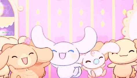 Sanrio Banner Gif, Sanrio Gif Banner, Cinnamoroll And Milk, Scene Gifs, Discord Profile Ideas, Emo Wallpapers, Kawaii Gif, Gif Banners, Stimboard Gifs