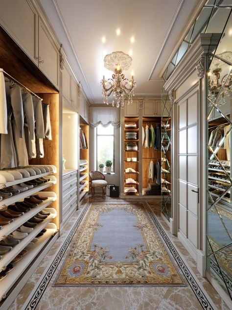 Deco Disney, Luxury Closets, Dressing Room Closet, Beautiful Closets, Dream Closet Design, Walk In Closet Design, Luxury Closets Design, Closet Decor, Casa Vintage