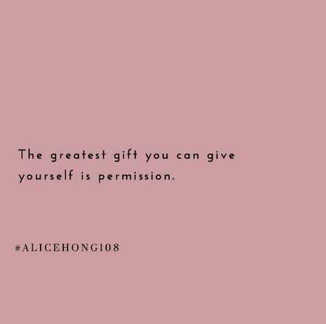 The greatest gift you can give yourself is permission. Permission to feel. to take up space to roar to express. Permission to be bold to be brave. to be your biggest, brightest self. Permission to f*ck up. to be messy to cry, to wail to not know. Permission to be different. to go against status quo to pioneer a new way. Permission to desire to dream your wildest dreams to not settle to live a life of magic. Permission to rest. to be as you are. How can you give yourself permission today? Give Yourself Permission To Rest, You Can Be The Whole Package Quote, Give Yourself Permission Quotes, Permission To Rest, Permission To Feel, Be Good To Yourself, Give Yourself Permission, The Greatest Gift, You Can Be Anything