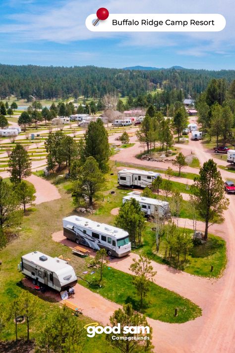 Campground Resort, Minnesota Campgrounds, Gettysburg Campground, Campground Ideas, Buffalo Roundup Custer State Park, Best Rv Campgrounds In America, Montana Trip, Camp Ground, Lake Swimming