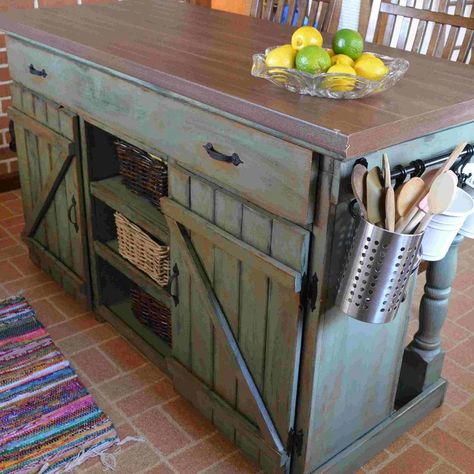 The 12 Best DIY Kitchen Islands — The Family Handyman Pallet Island, Dream Kitchen Island, Pallet Kitchen Island, Dresser Kitchen Island, Pallet Kitchen, Diy Storage Rack, Rustic Kitchen Island, The Family Handyman, Small Kitchen Island