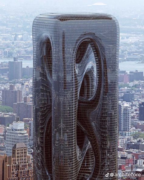 Skyscraper Concept, Biomimicry Examples, Turkish Architecture, Architectural Design Studio, New Architecture, Arch Design, Parametric Design, Manhattan Skyline, Commercial Architecture