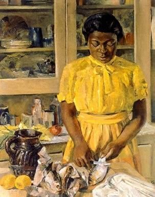 OIL PAINTING: 'Jennie (cleaning fish)' by Lois Mailou Jones, 1943 Lois Mailou Jones, Henri De Toulouse Lautrec, Afrocentric Art, Black Artwork, Afro Art, African American Art, Black Artists, Black Women Art, Mellow Yellow