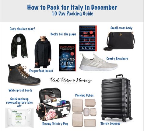 How to Pack for Italy in December Packing For Italy In December, What To Wear In Italy In December, Packing List For Italy, Italy In December, Pack For Italy, What To Pack For Italy, Italy In November, 2 Weeks In Italy, What To Wear In Italy