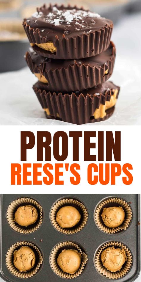 Peanut Butter Cups Recipe, Protein Baking, Crockpot Healthy, High Protein Desserts, Healthy Protein Snacks, Protein Bar Recipes, Protein Treats, Lost 100 Pounds, Protein Powder Recipes