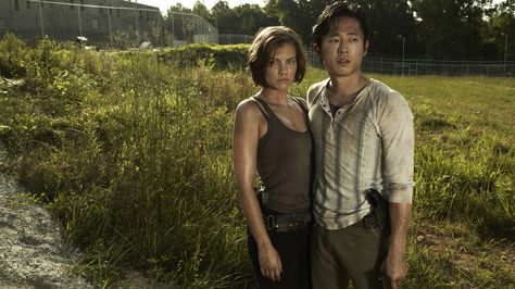 Glenn Maggie Walking Dead Wallpaper | Tv Shows HD Wallpapers Maggie Walking Dead, Glen And Maggie, Glenn The Walking Dead, Glenn Y Maggie, Walking Dead Wallpaper, Ryan Hurst, Glenn Rhee, Maggie Greene, Steven Yeun