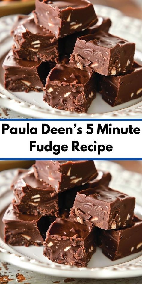 Make delicious fudge in 5 minutes with Paula Deen’s easy recipe. Perfect for chocolate cravings. Quick Fudge Recipe, Recipe With Chocolate Chips, 5 Minute Fudge, Fudge Dessert, Homemade Fudge Recipes, Fudge Recipes Chocolate, Paula Deen Recipes, Fudge Recipes Easy, Homemade Fudge