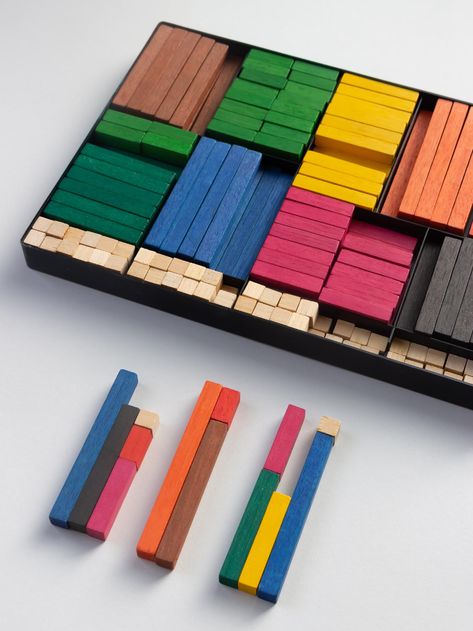 Cuisenaire Rods, Georges Cuisenaire, Belgium, 1960 - Other Peoples Places Cuisenaire Rods, 60’s Style, Primary School, Belgium, Teaching Kids, Things To Come, Pattern