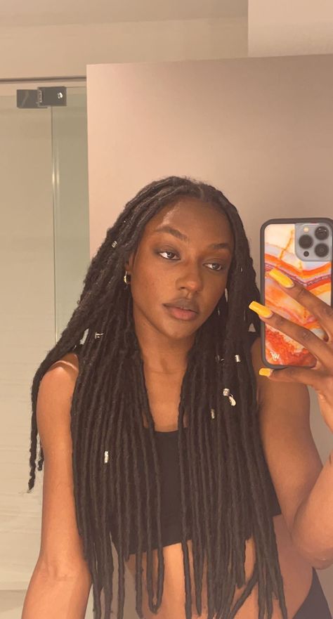 Straight Faux Locs, Loc Styles, Faux Locs, Black Girls Hairstyles, My Vibe, Locs, Summer Hairstyles, Black Hair, Hairstyles