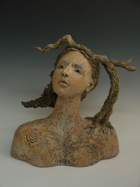 Golden Bough - Sculpture - Gallery - Ceramic Arts Daily Community Ceramic Arts Daily, Ceramic Sculpture Figurative, Organic Ceramics, Bust Sculpture, Art Corner, Ceramic Figures, Buy Prints, Ceramic Clay, Ceramic Sculpture