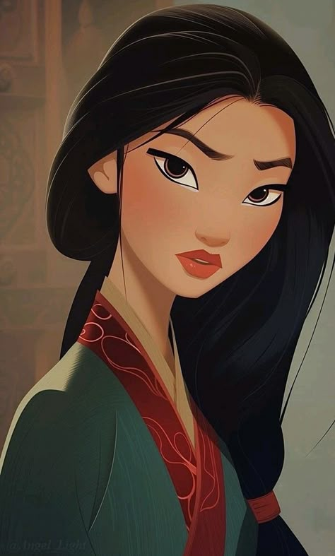 Princess Mulan Aesthetic, Mulan Drawings, Mulan Painting, Mulan Icon, Mulan Wallpapers, Disney Characters Mulan, Mulan Fanart, Mulan Aesthetic, Mulan Princess