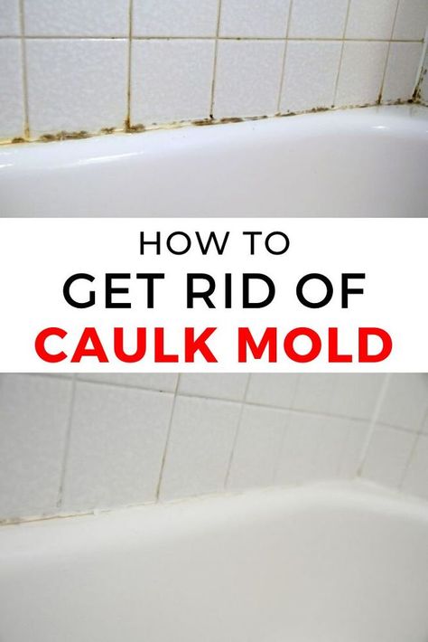 Bathtub Caulking, Remove Mold, Cleaning Mold, Clean Bathtub, Bathroom Cleaning Hacks, Speed Cleaning, Household Cleaning Tips, Mold Remover, Cleaning Recipes